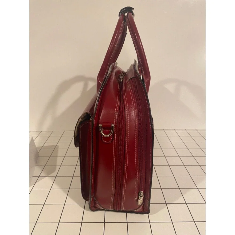 McKlein Glen Ellyn Red Leather 15